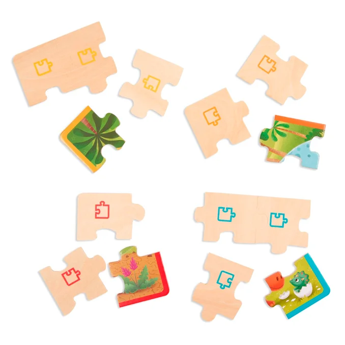 B Toys Holz-Puzzle "Dino"