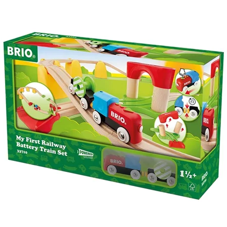 BRIO mit første tog-sæt, togbane inkl batteridrevet tog