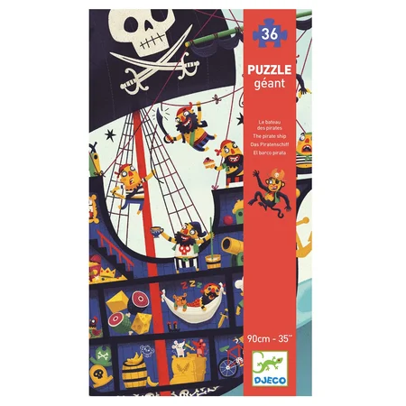 Djeco Riesenpuzzle, Piratenschiff - 36 Teile