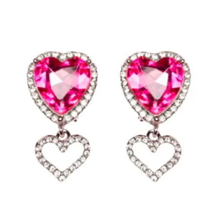 Great Pretenders Boutique Herz Juwel Clip-On Ohrringe
