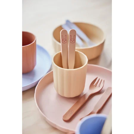 Pullo Tasse, 2er-Pack, taupe/vanilla, OYOY 