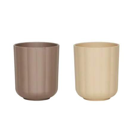 Pullo Tasse, 2er-Pack, taupe/vanilla, OYOY 