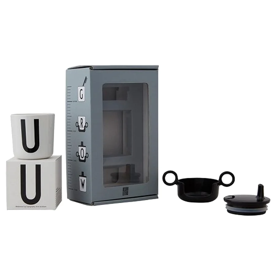 Design Letters gaveæske, grow with your cup - sort