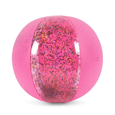 Konges Sløjd Strandball, transparent rosa