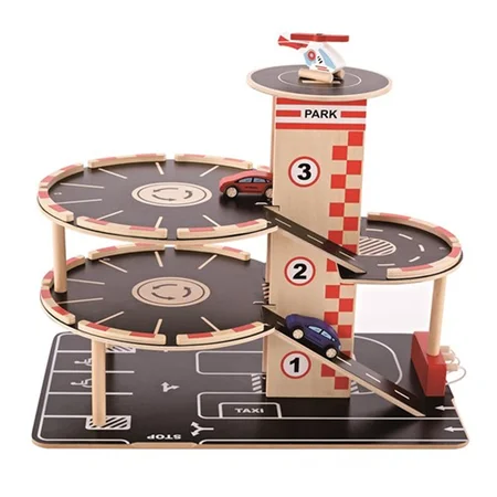 Hape garage i træ