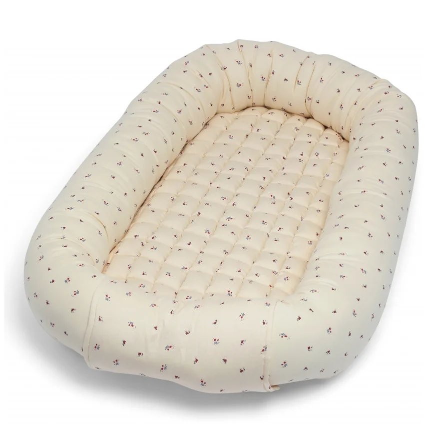 Konges Sløjd babynest, Deux - Bloom Red/Blue