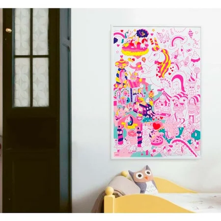 OMY Plakat zum Anmalen, Lilly Unicorn