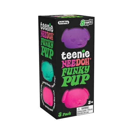 NeeDoh 3-pak Teenie Funky pups ass