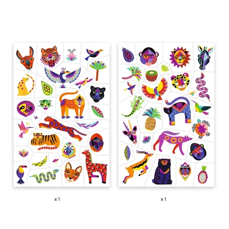 Djeco Tattoos, wilde Schönheit