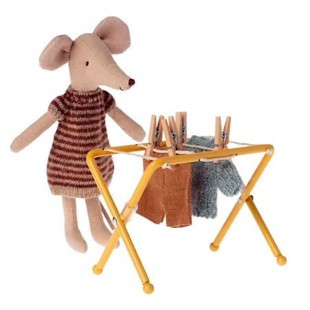 Maileg Wäscheständer, Maus