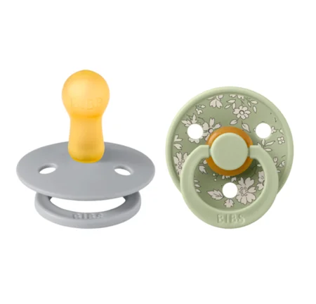 BIBSxLiberty 2er-Pack Schnuller, Gr. 2 (6-18 Monate) capel / sage mix