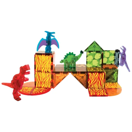 Magna-Tiles Baumagneten, Dino World - 40 Teile