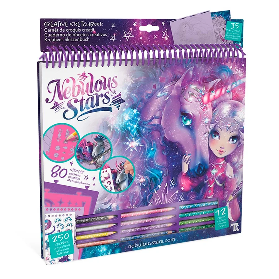 Nebulous Stars großes Kreativ-Sketchbuch, lila