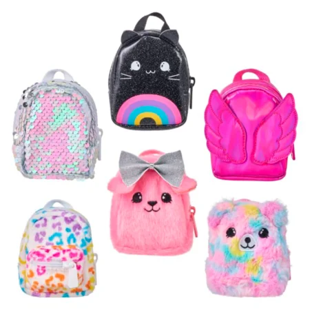 Real Littles Mini Rucksack, schwarz