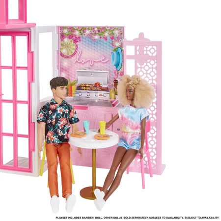 Barbie dukkehus inkl 1 dukke og acc.