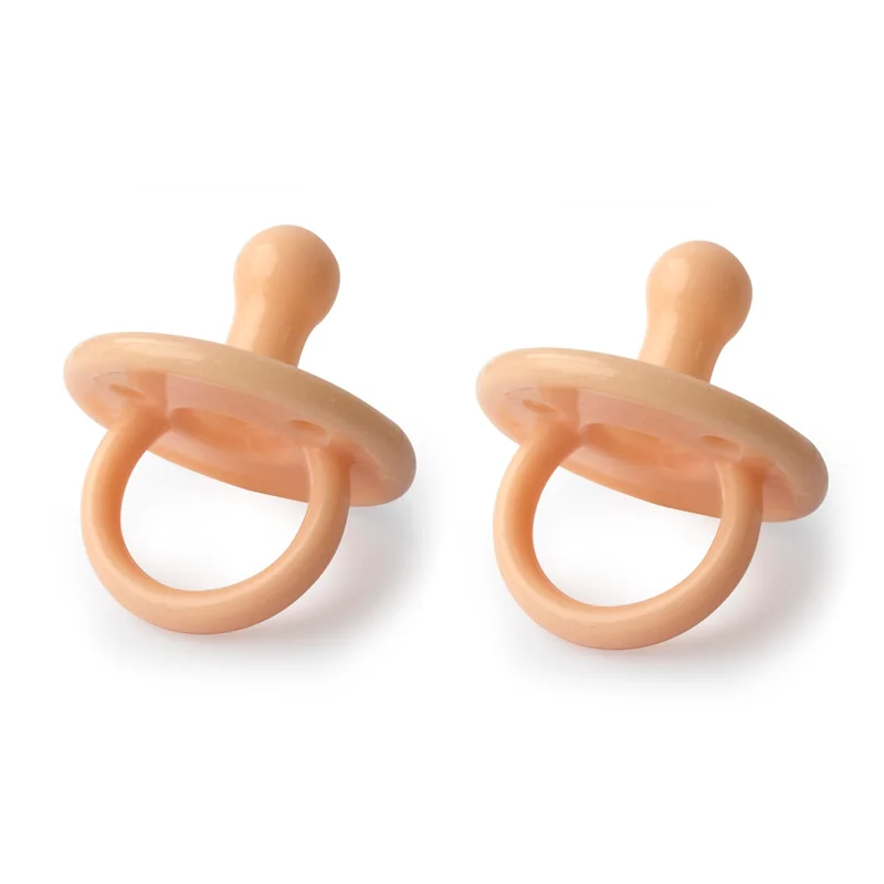 Filibabba 2er-Pack Silikonschnuller, peach