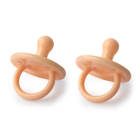 Filibabba 2er-Pack Silikonschnuller, peach