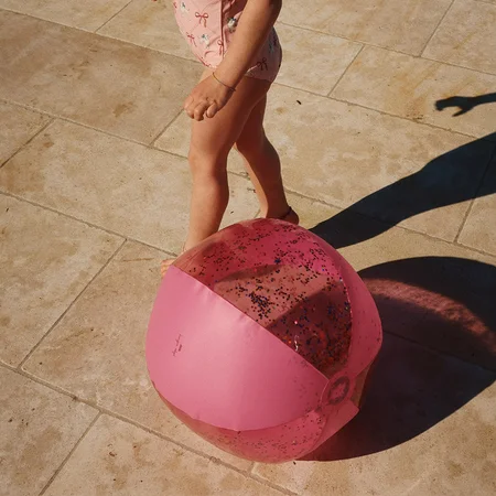 Konges Sløjd Strandball, transparent rosa