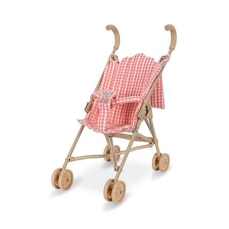 Konges Sløjd Cheeky Puppen Kinderwagen, bubblegum check