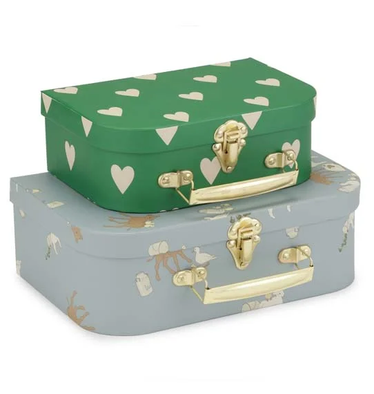 Konges Sløjd kuffertsæt, Farm Blue/Aisuru Green
