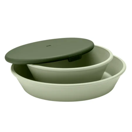 BIBS Tellerset m. Deckel, sage