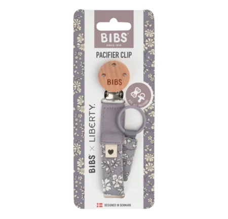 BIBSxLiberty Schnullerkette, Capel fossil grey