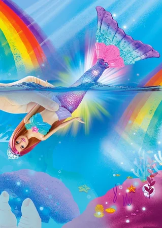 Barbie Twinkle Light havfrue, lyst hår