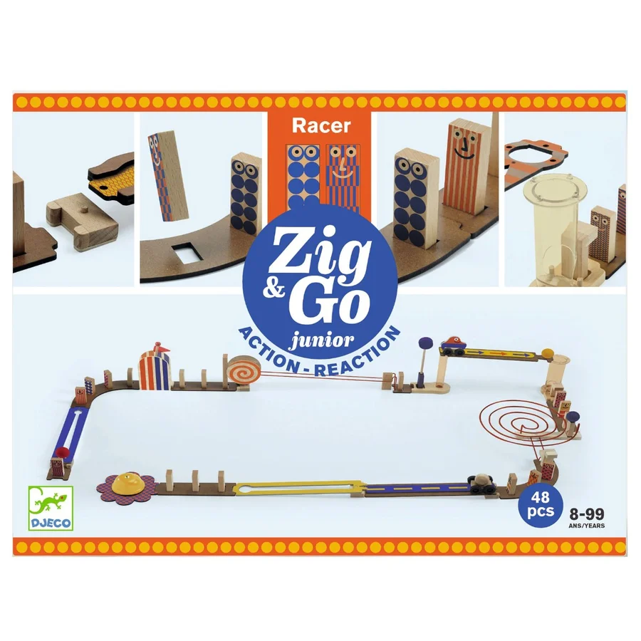 Djeco Zig&Go Junior, Racer - 51 Teile