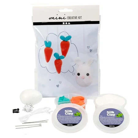 Creativ Company Mini Oster-DIY-Set, Kaninchen & Karotten