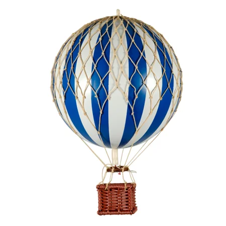 Authentic Models luftballon 18 cm - blå og hvid