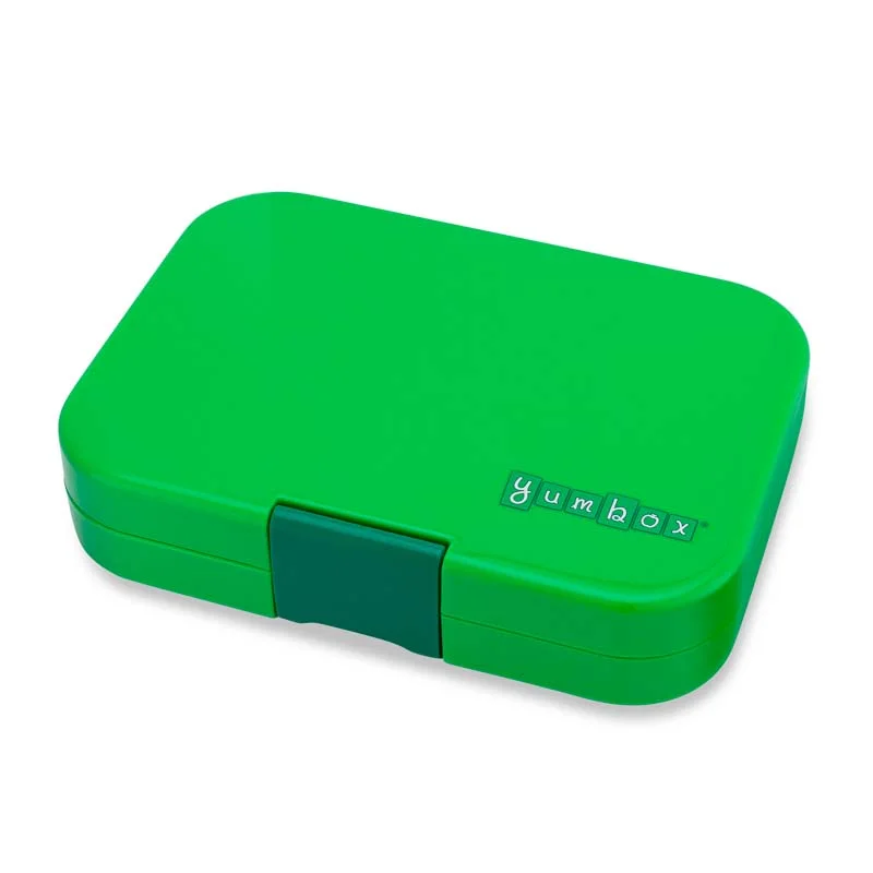 Yumbox Original madkasse m. 6 rum, Bamboo Green - Jungle tray