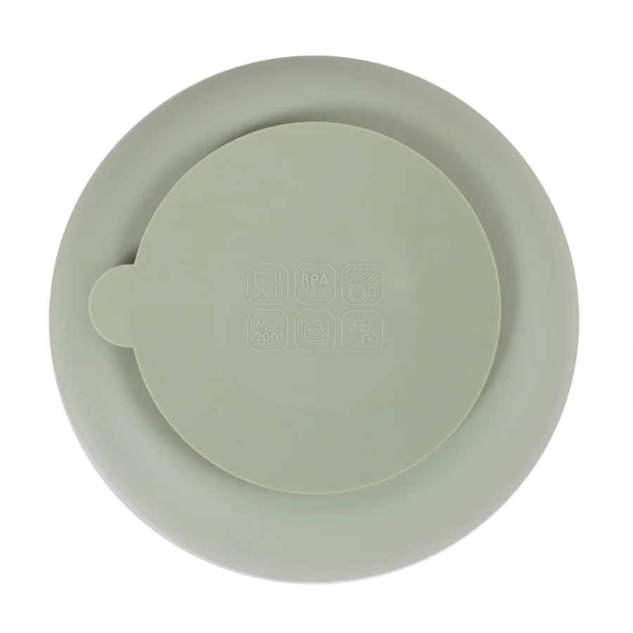 FILIBABBA Silikon-Saugnapfschüssel 2er-Pack, green