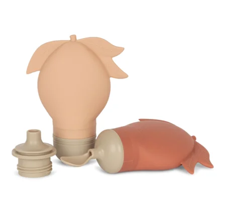 Konges Sløjd 2er-Pack Smoothie-Beutel, copper brown/rose sand