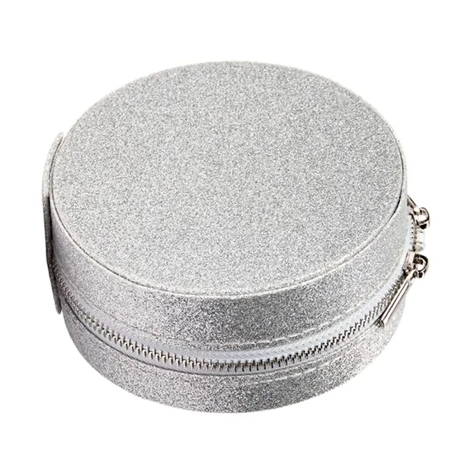Sofie Schnoor runde Schmucktasche, silber