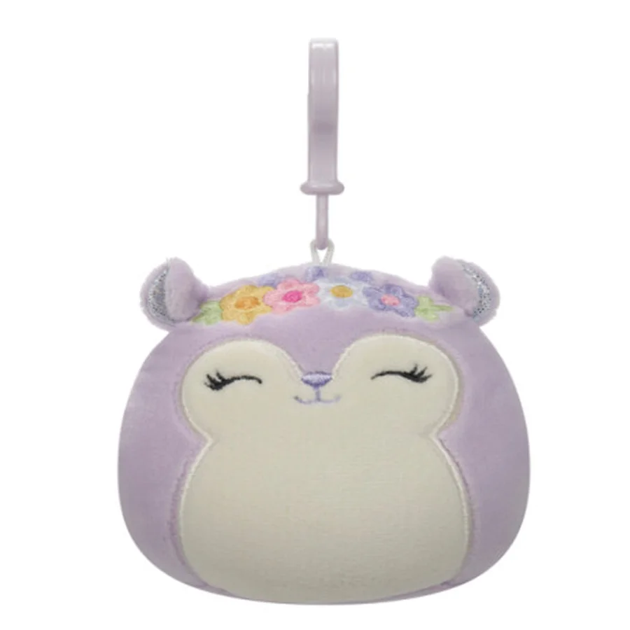 Squishmallows Sydnee spring squad clip on, 9 cm