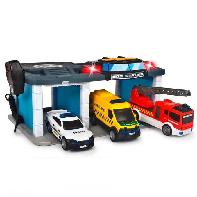 Rettungszentrale mit 3 Fahrzeugen