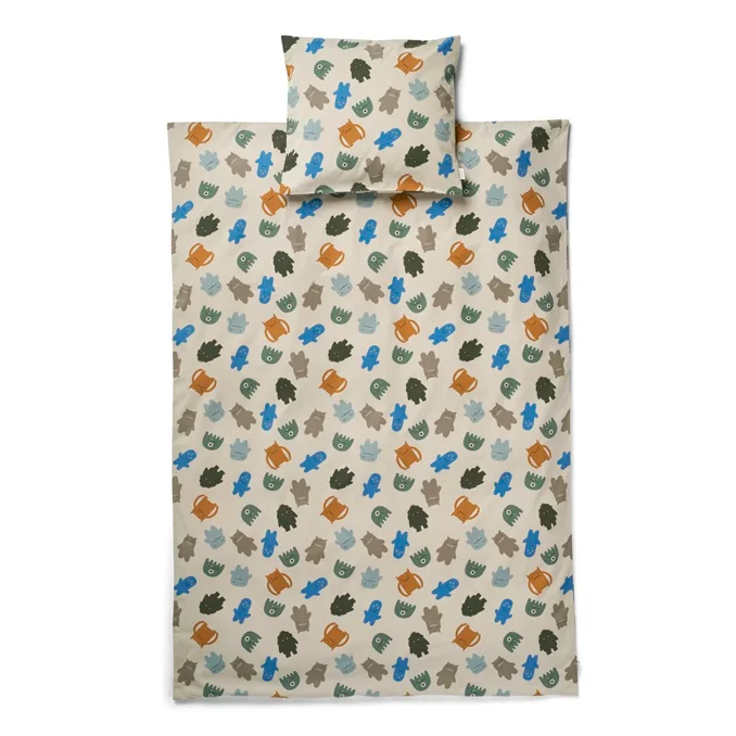 Liewood Ingeborg junior Bettwäsche mit Print, monsters blue mix
