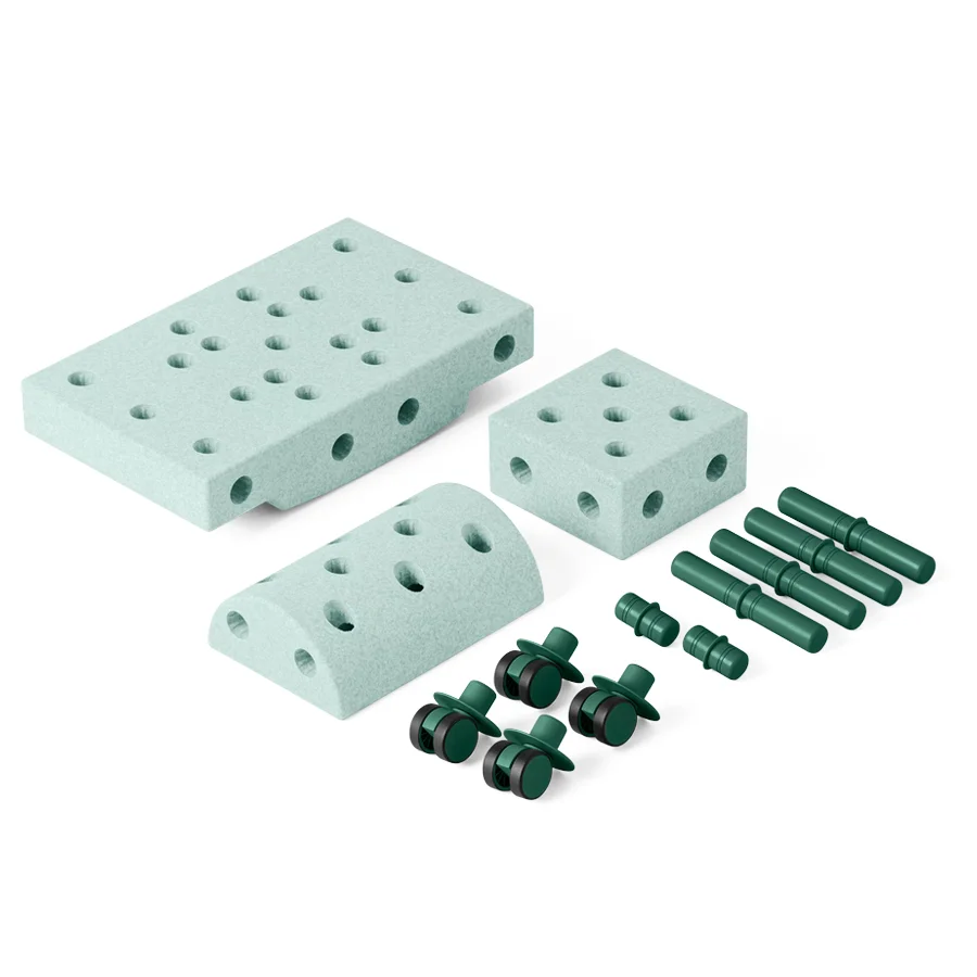MODU Curiosity Set, 13 Teile - Ocean Mint/Forest Green