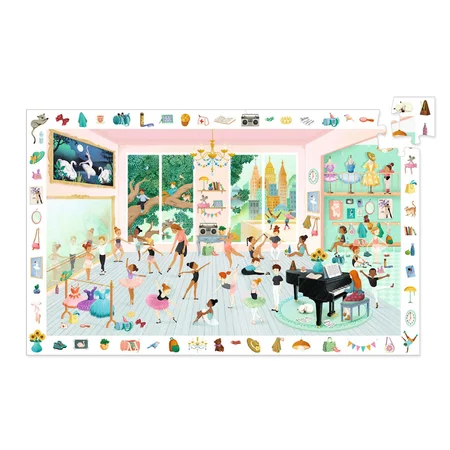Djeco Wimmelbildpuzzle, Tanzschule, 100 Teile