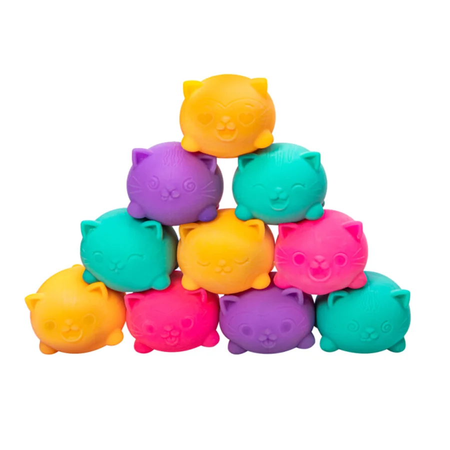  3er-Pack Teenie-Katzen Fidget-Bälle, NeeDoh
