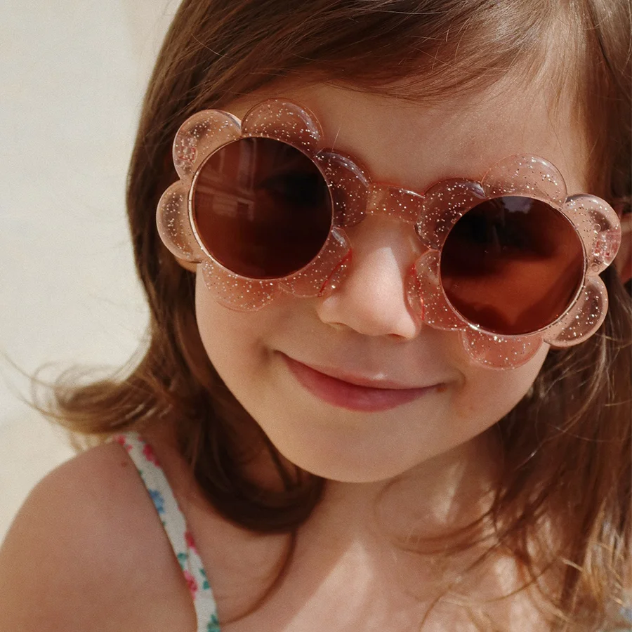 Konges Sløjd Junior-Sonnenbrille, glitter rose