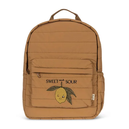 Konges Sløjd Juno gesteppter Midi-Rucksack, tobacco brown
