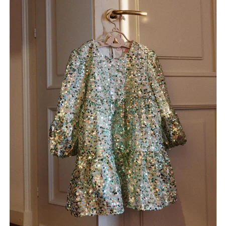 Konges Sløjd Lila Paillettenkleid, grün