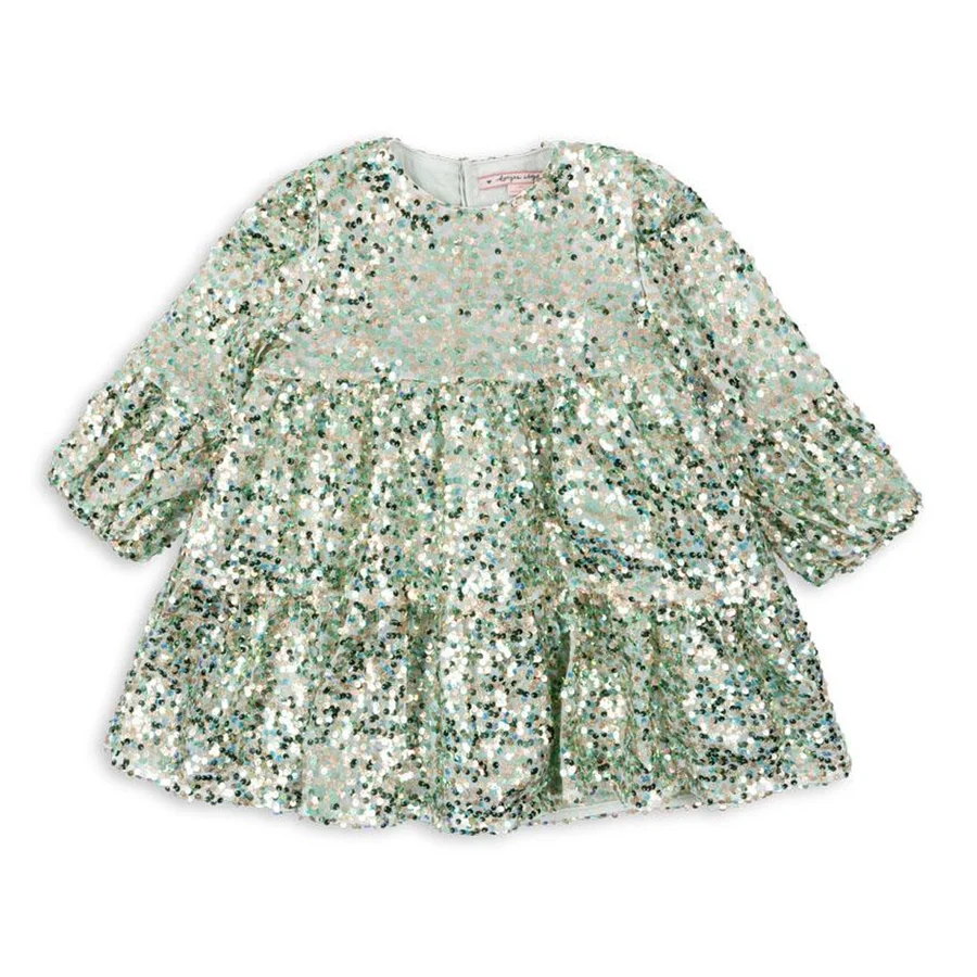 Konges Sløjd Lila Paillettenkleid, grün