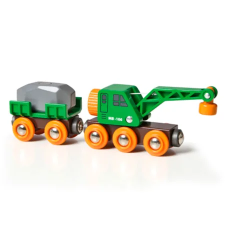 BRIO Kranwagen mit Anhänger