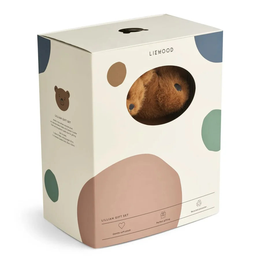 Liewood Lillian Geschenkset m.Teddy, golden caramel