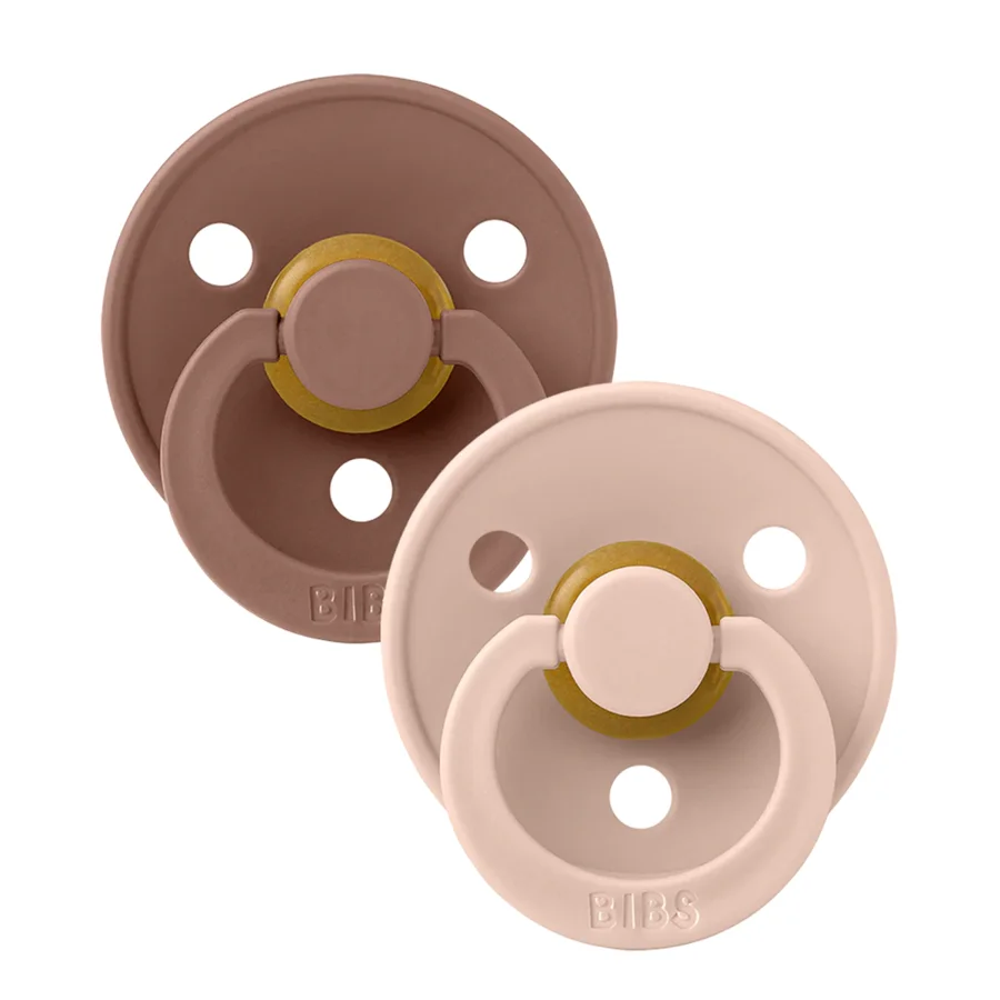 Schnuller Colour Gr. 1, 2er-Pack blush/woodchuck, BIBS 