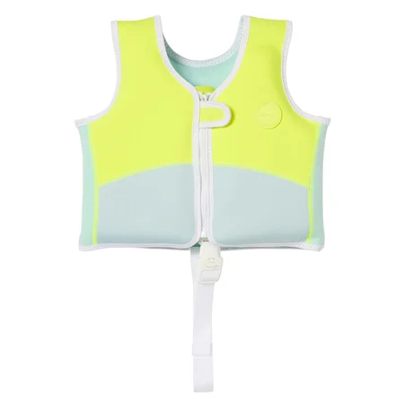 Sunnylife Schwimmweste Salty der Hai, aqua neon yellow