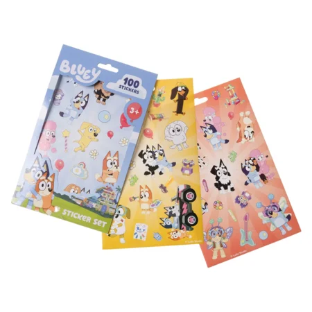 Bluey Stickers Set mit 100 Stickern