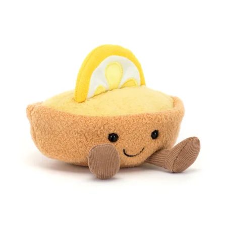 Jellycat amuseables Colette citrontærte, 11 cm